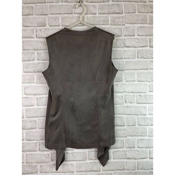 ARTISAN NY Suede Look Waterfall Vest Women’s Size Medium - Picture 2 of 7
